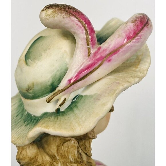 Antique 9.5" French Bisque Continental Female 19th Century Figure BUST *Read* - Picture 6 of 7